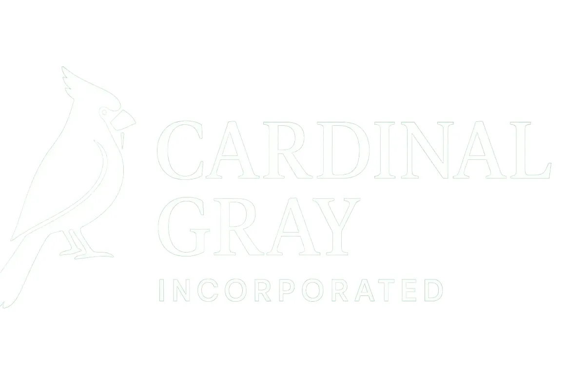 Cardinal Gray brand asset featured on cardinaliscardinalis.com