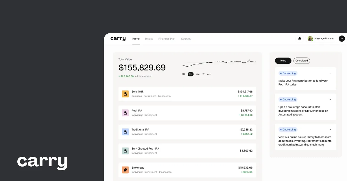 Carry brand asset featured on carry.com