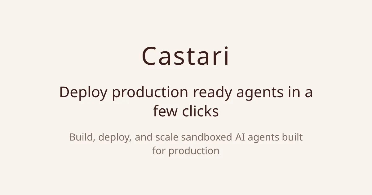 Castari brand asset featured on castari.com