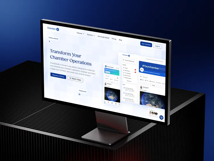 Chamber brand asset featured on dribbble.com