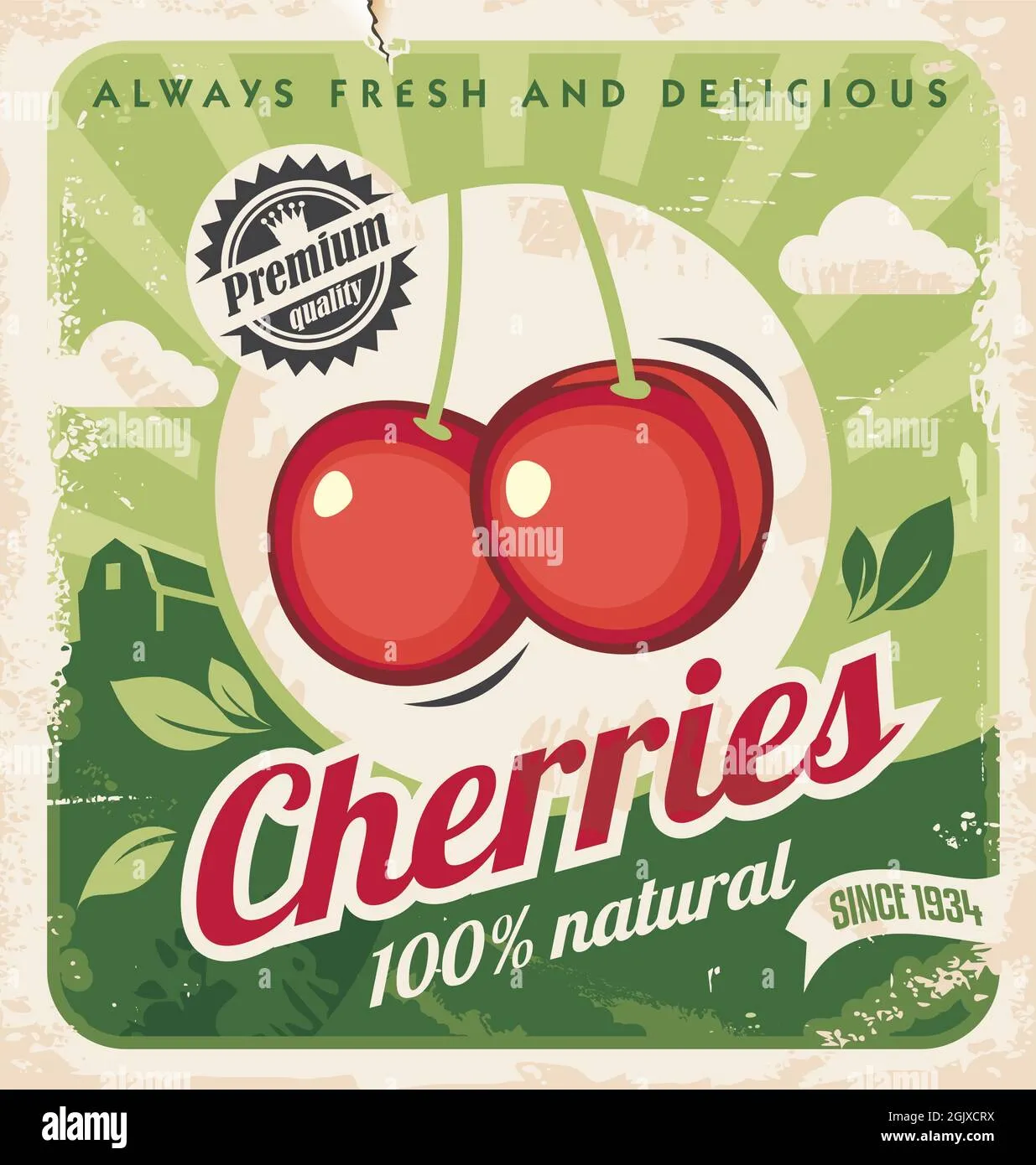 Cherry brand asset featured on alamy.com