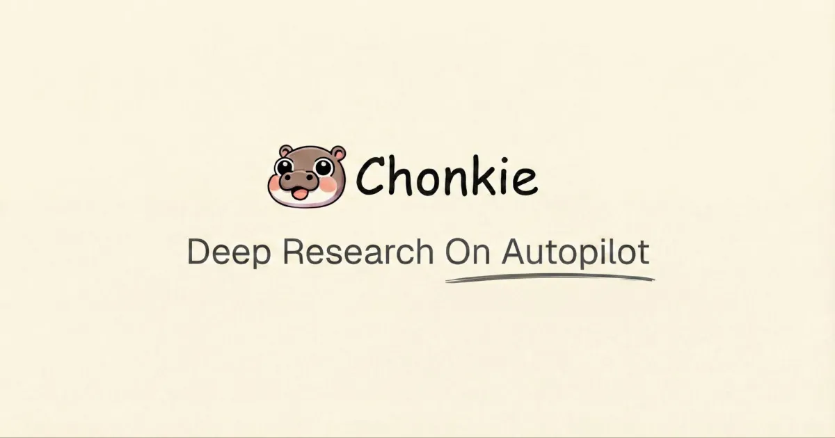 Chonkie brand asset featured on chonkie.ai