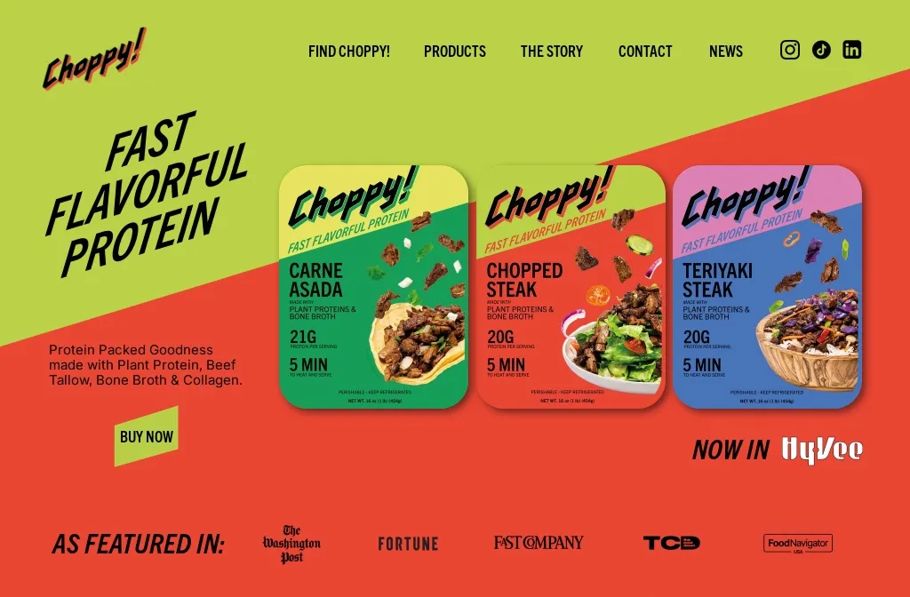 Choppy! brand asset featured on eatchoppy.com