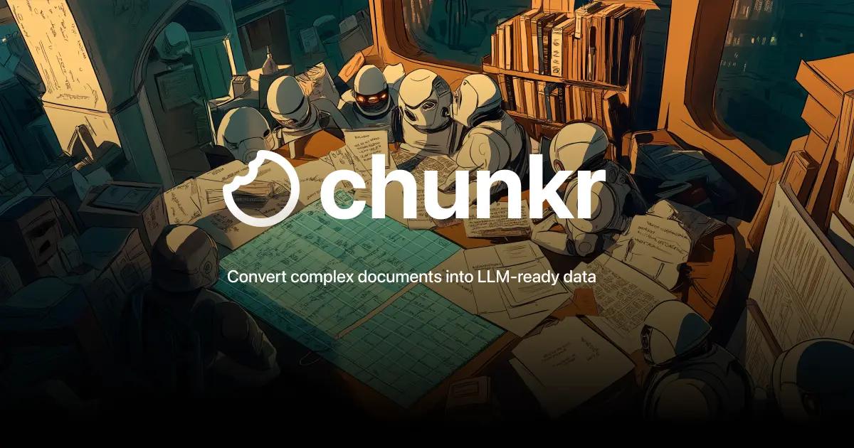 Chunkr brand asset featured on chunkr.ai