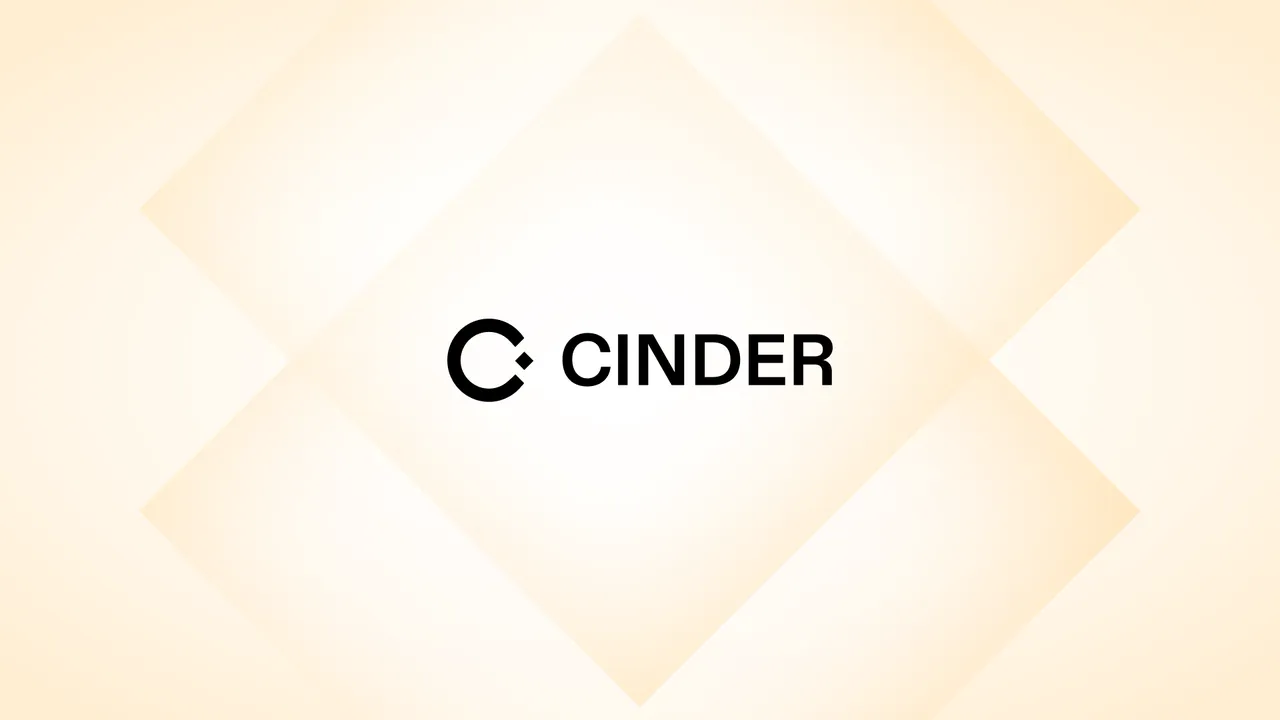 Cinder brand asset featured on cinder.co