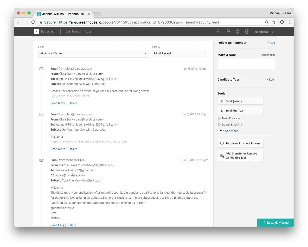 Clara Labs brand asset featured on producthunt.com