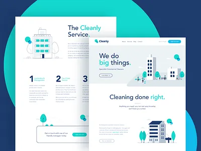 Cleanly brand asset featured on dribbble.com