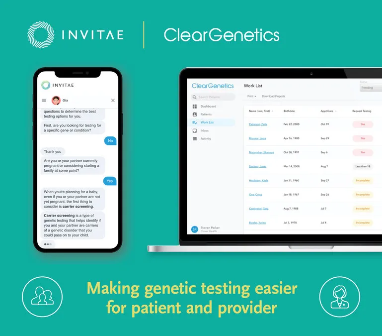 Clear Genetics brand asset featured on prnewswire.com