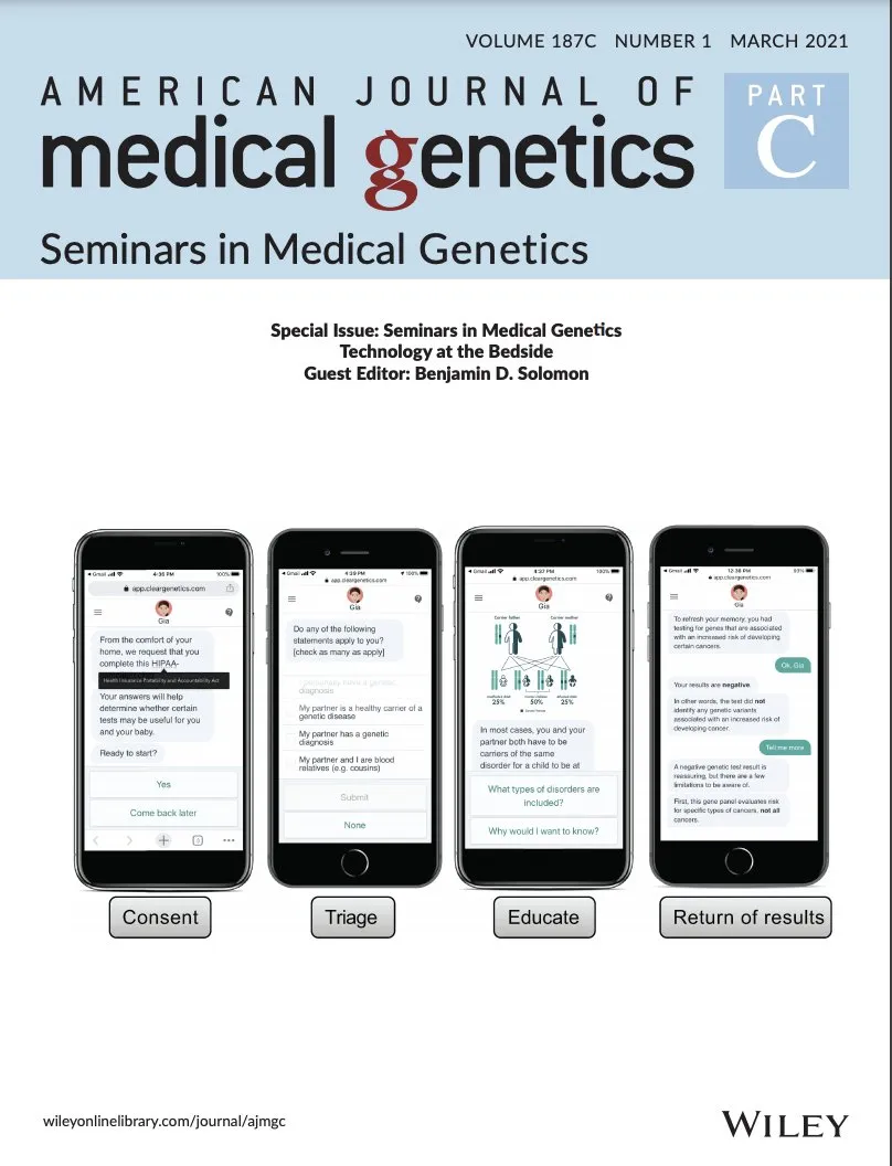 Clear Genetics brand asset featured on x.com