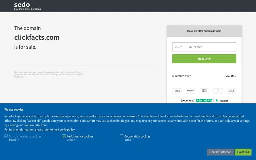 Clickfacts brand asset featured on ycdb.co