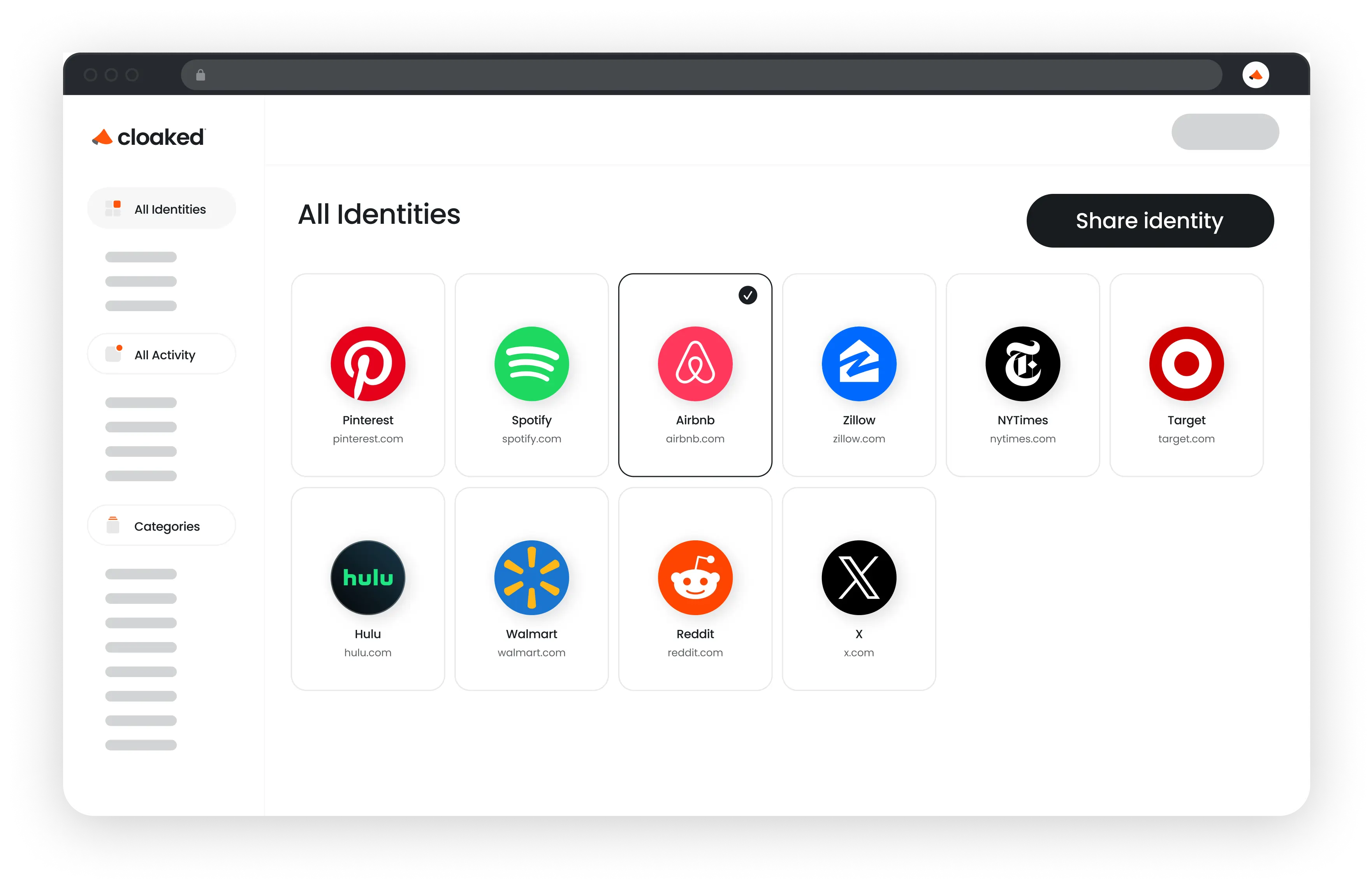 Cloaked brand asset featured on cloaked.com