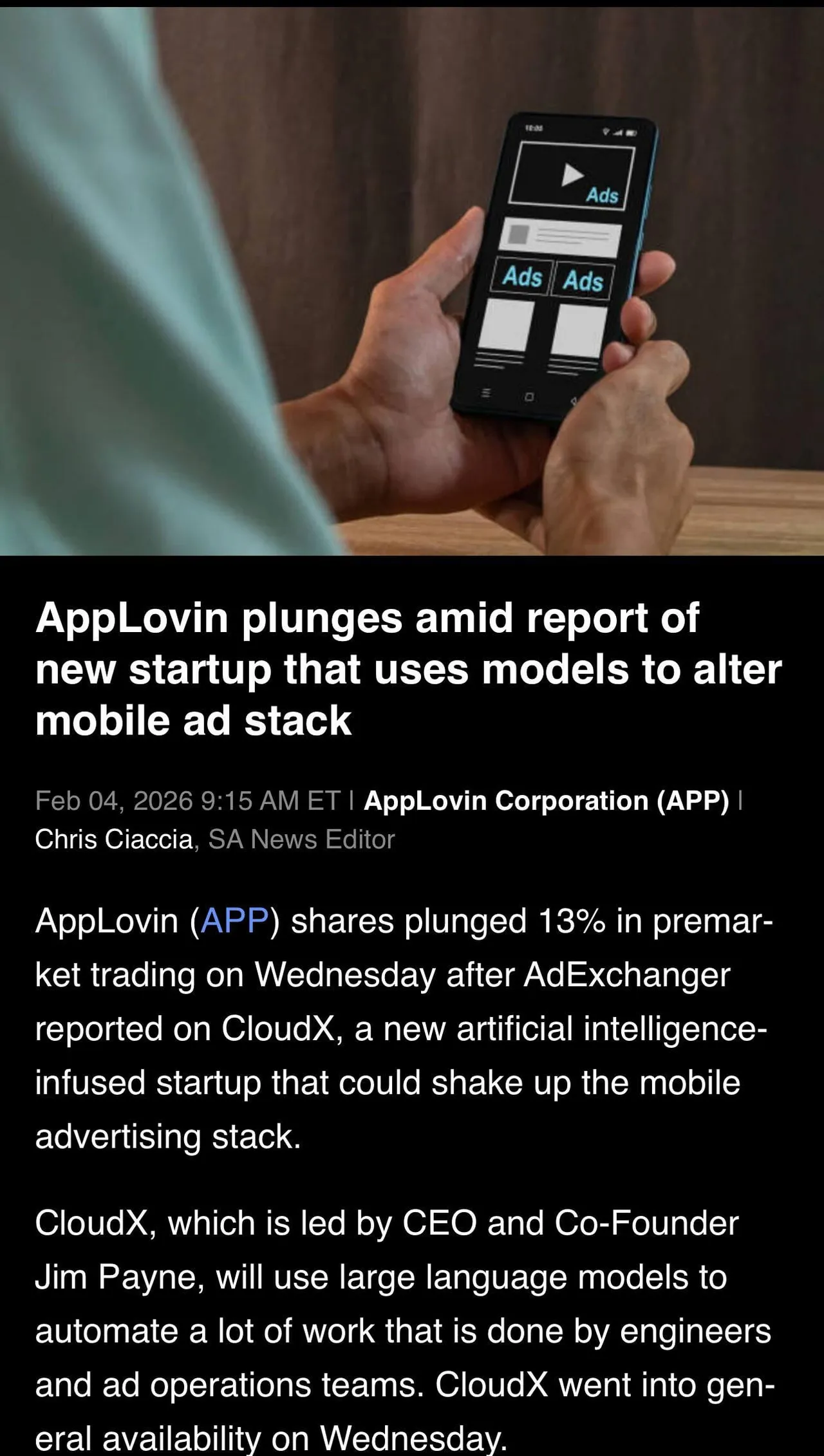 CloudX brand asset featured on reddit.com