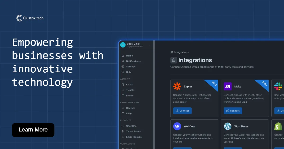 Clustrix brand asset featured on clustrix.tech