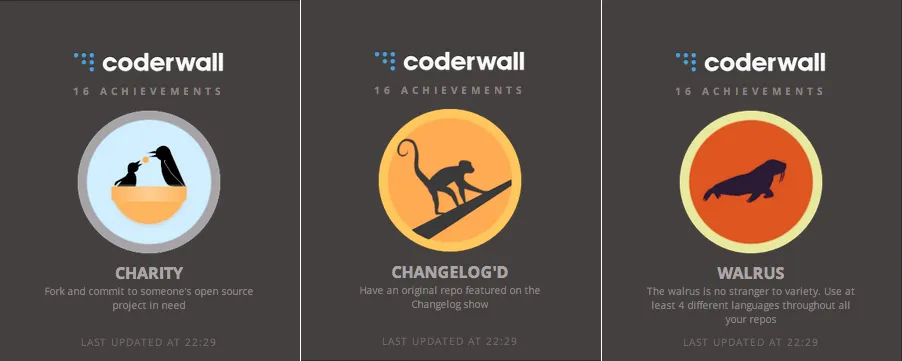 CoderWall brand asset featured on devpost.com