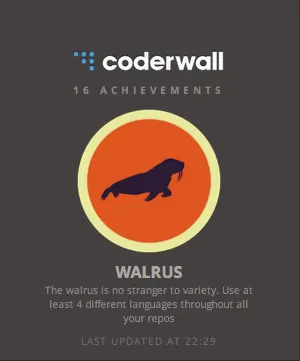 CoderWall brand asset featured on devpost.com