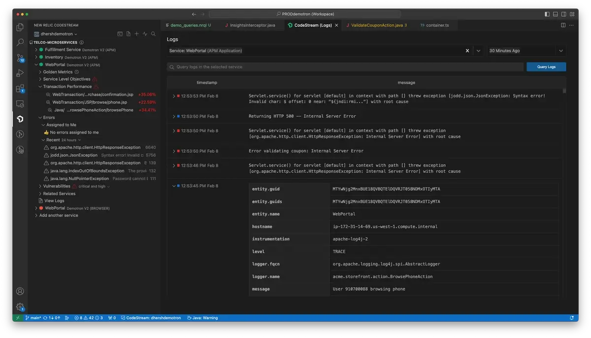 CodeStream brand asset featured on docs.codestream.com