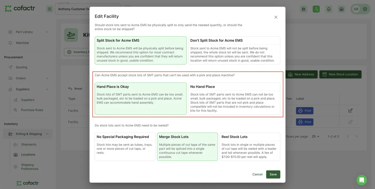 Cofactr brand asset featured on support.cofactr.com