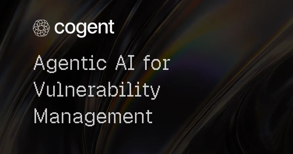 Cogent brand asset featured on cogent.security