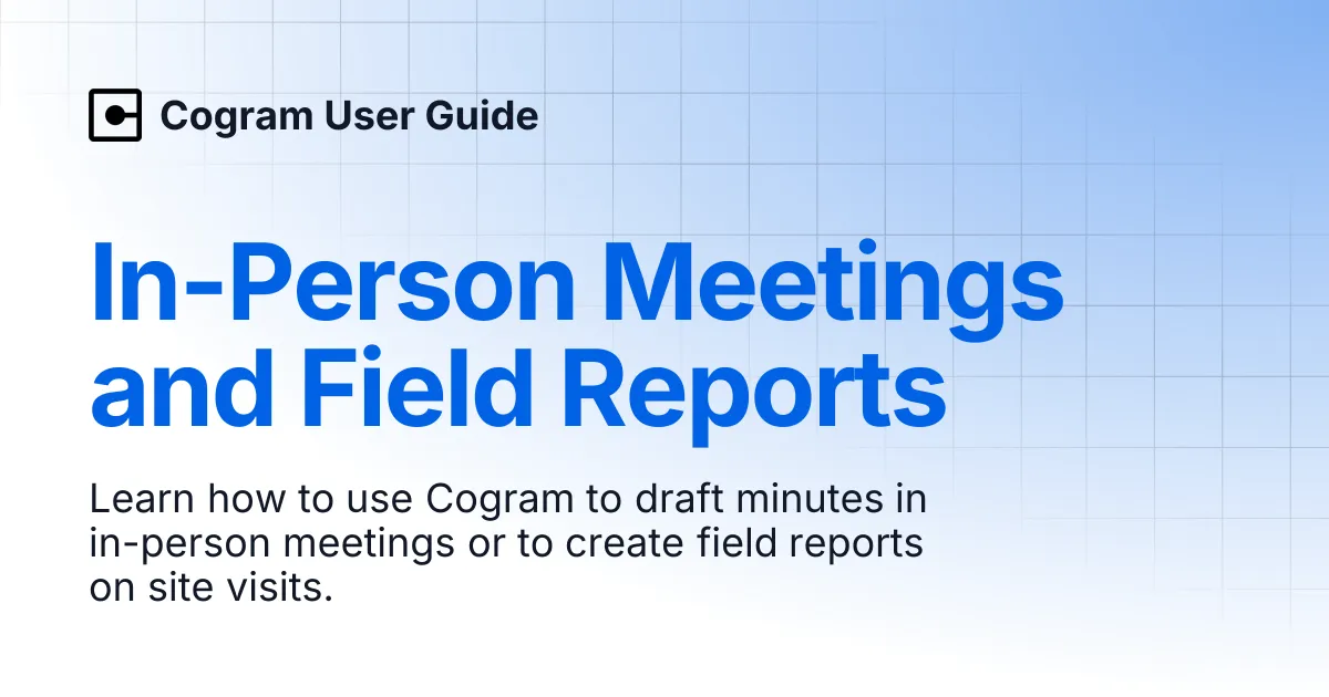 Cogram brand asset featured on docs.cogram.com