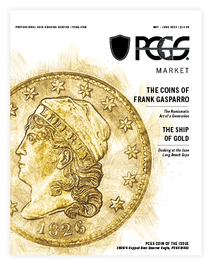 Coin brand asset featured on pcgs.com