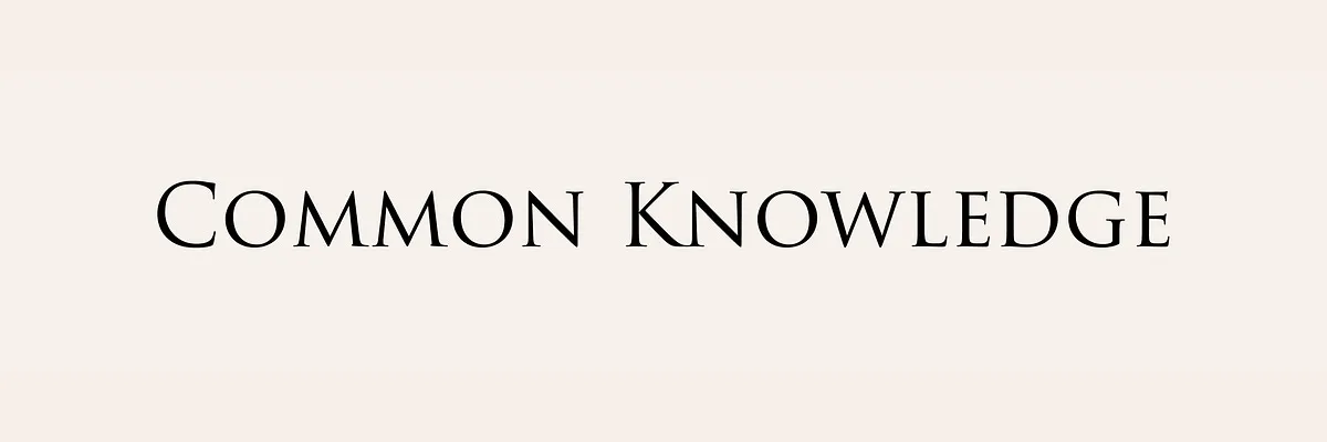 Common Knowledge brand asset featured on blog.commonknowled.ge