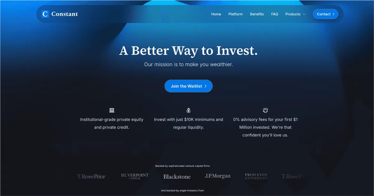 Constant brand asset featured on useconstant.com