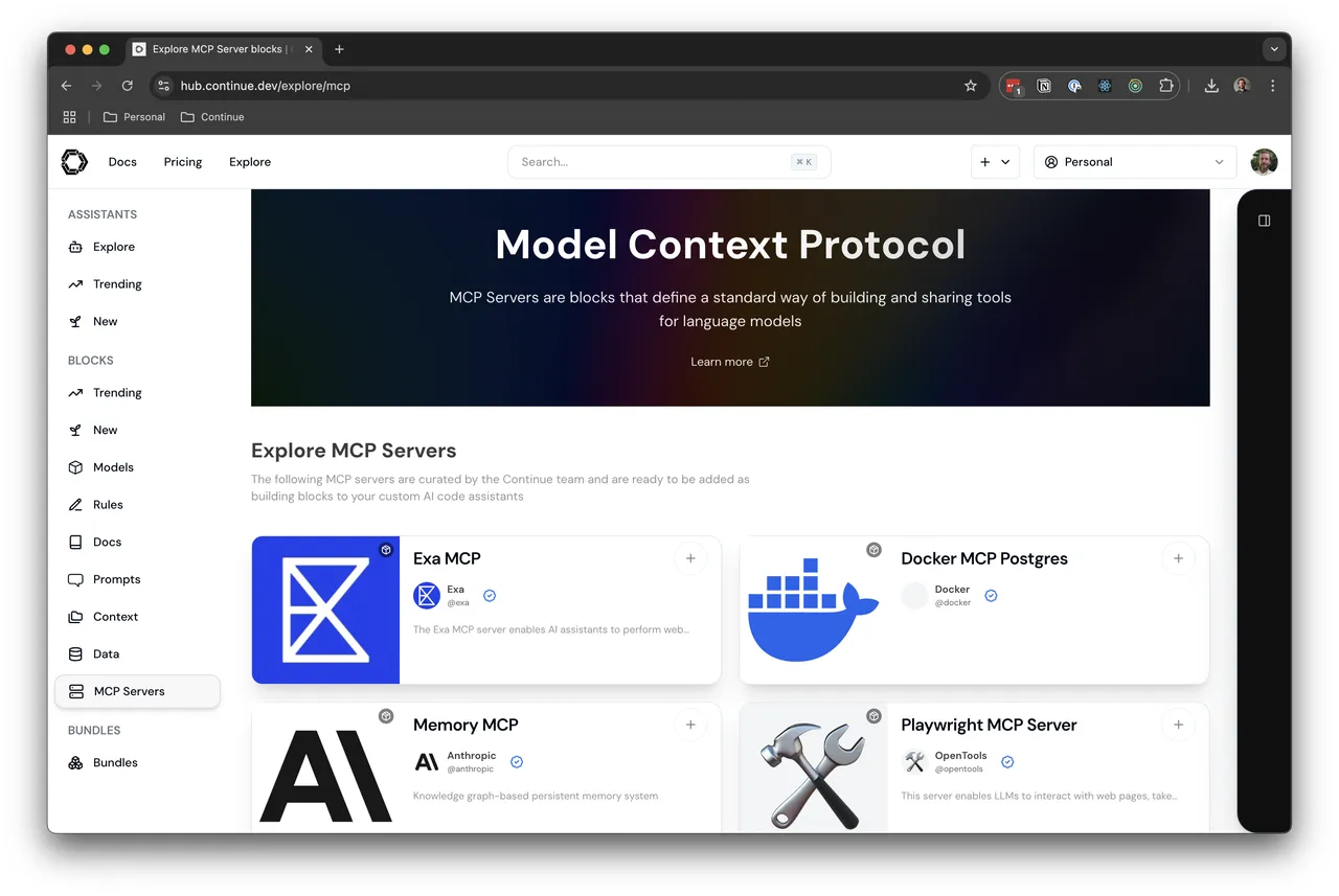 Continue brand asset featured on docs.continue.dev