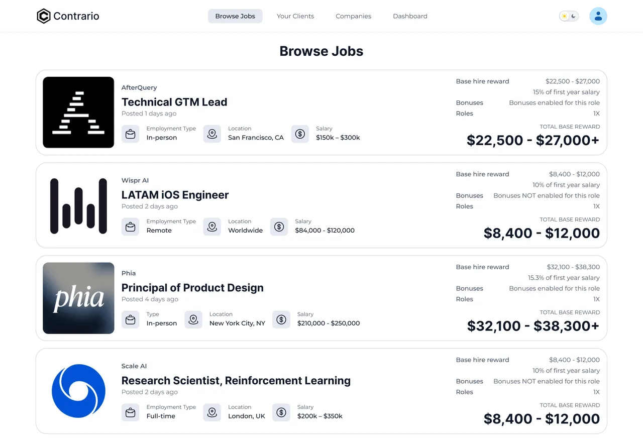 Contrario brand asset featured on contrario.ai