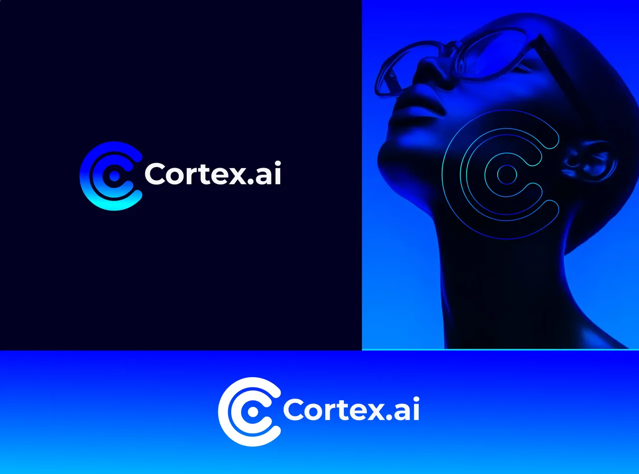 Cortex AI brand asset featured on dribbble.com