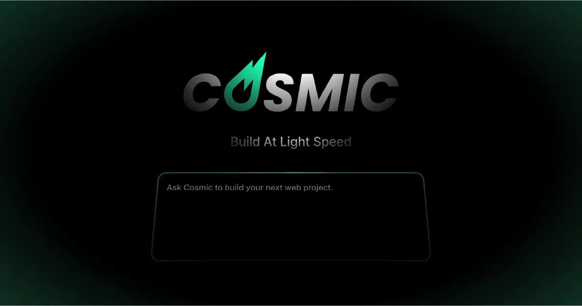 Cosmic brand asset featured on docs.cosmic.new