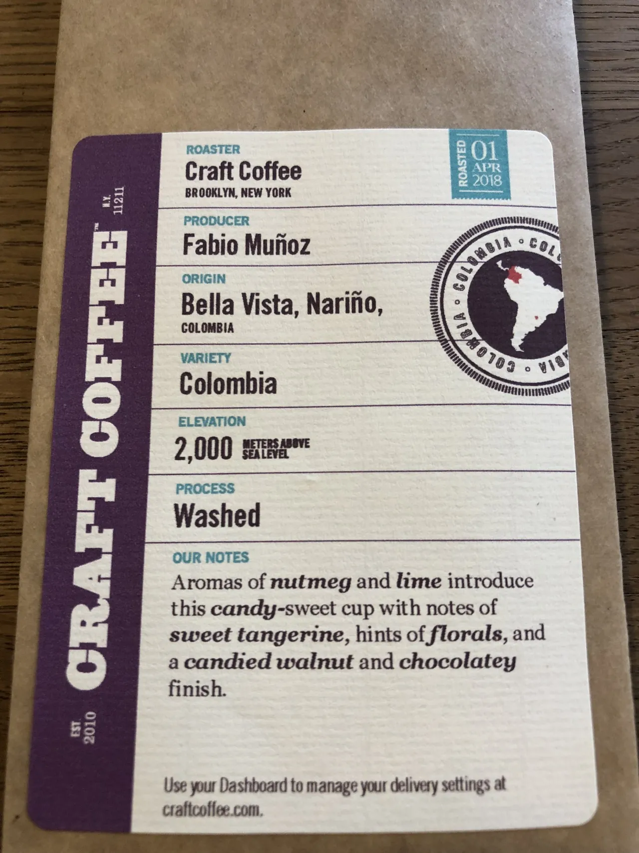 Craft Coffee brand asset featured on blog.craftcoffee.com