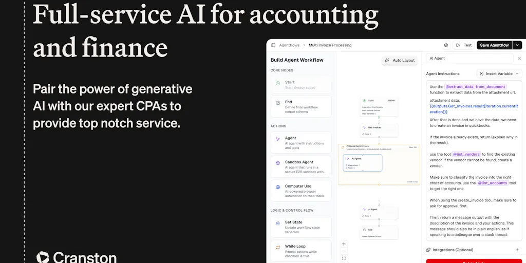 Cranston AI brand asset featured on producthunt.com