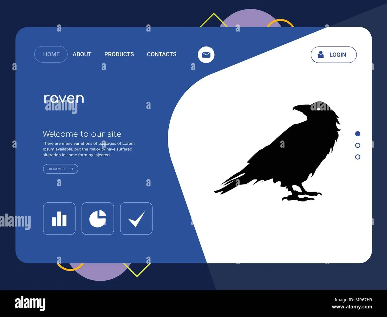 Crow brand asset featured on alamy.com