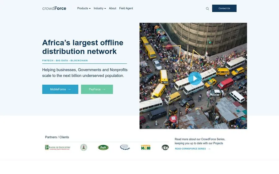 CrowdForce brand asset featured on ycdb.co