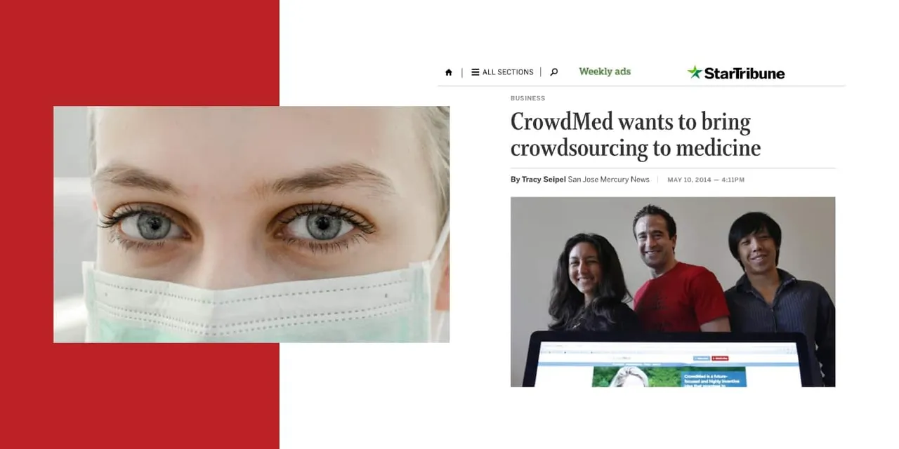 CrowdMed brand asset featured on topagency.com