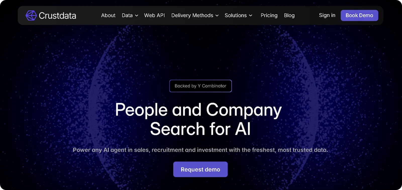 Crustdata brand asset featured on crustdata.com