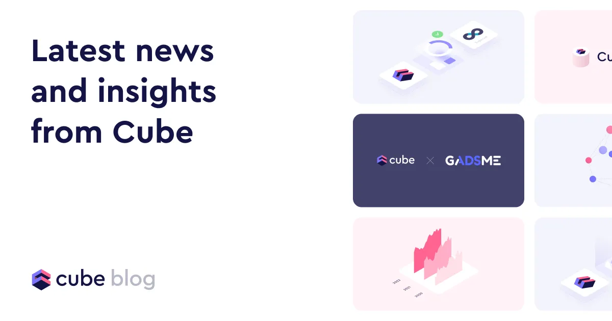 Cube brand asset featured on cube.dev