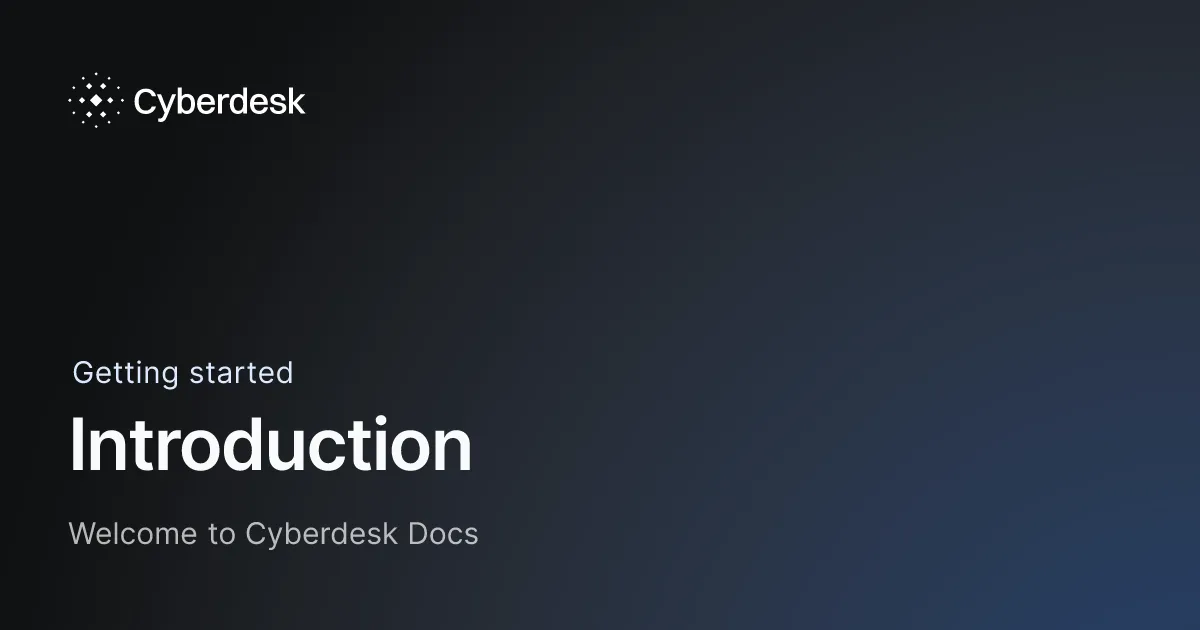 Cyberdesk brand asset featured on docs.cyberdesk.io