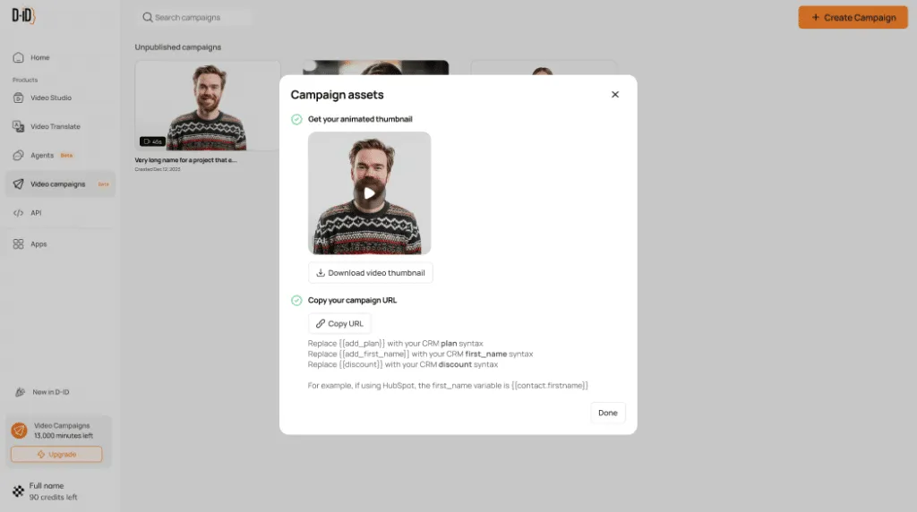 D-ID brand asset featured on d-id.com