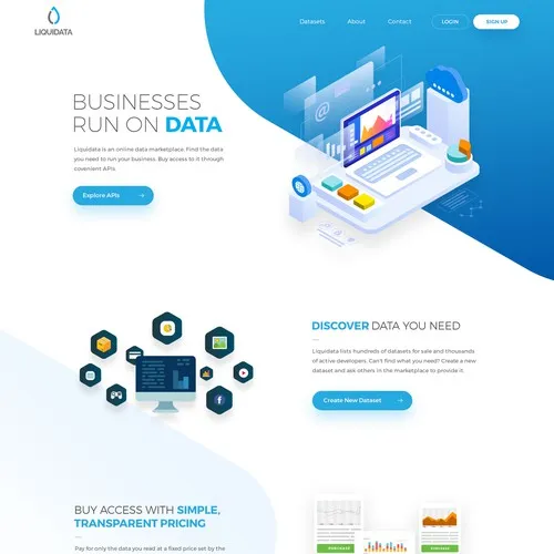 Data Marketplace brand asset featured on 99designs.com