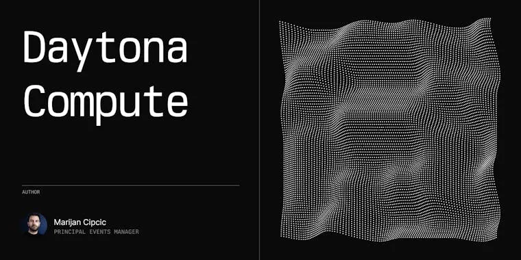 Daytona brand asset featured on daytona.io
