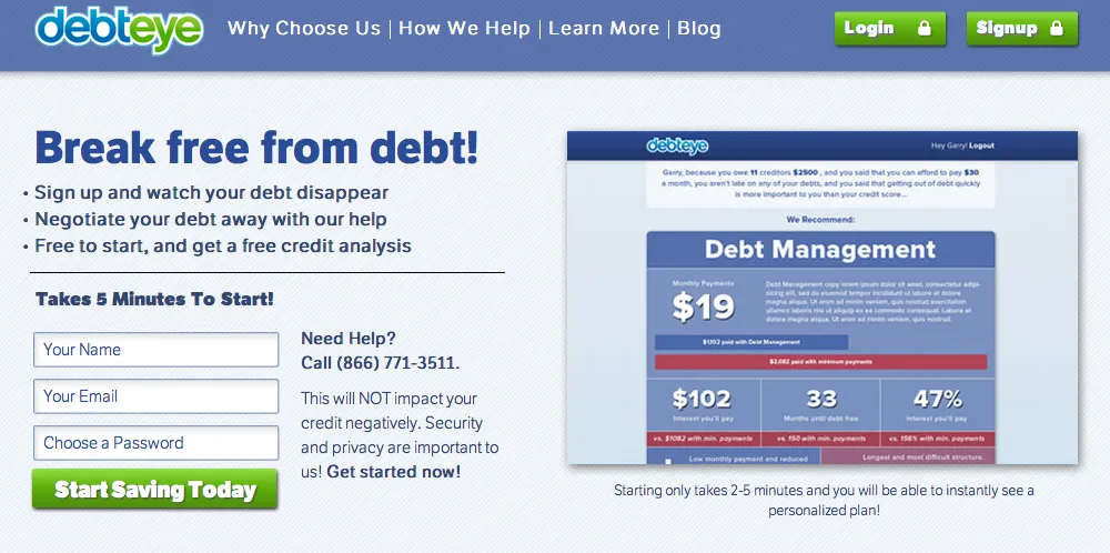 Debteye brand asset featured on getoutofdebt.org