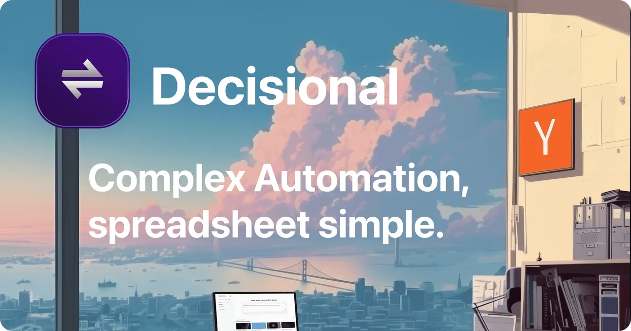 Decisional AI brand asset featured on finance.decisional.com