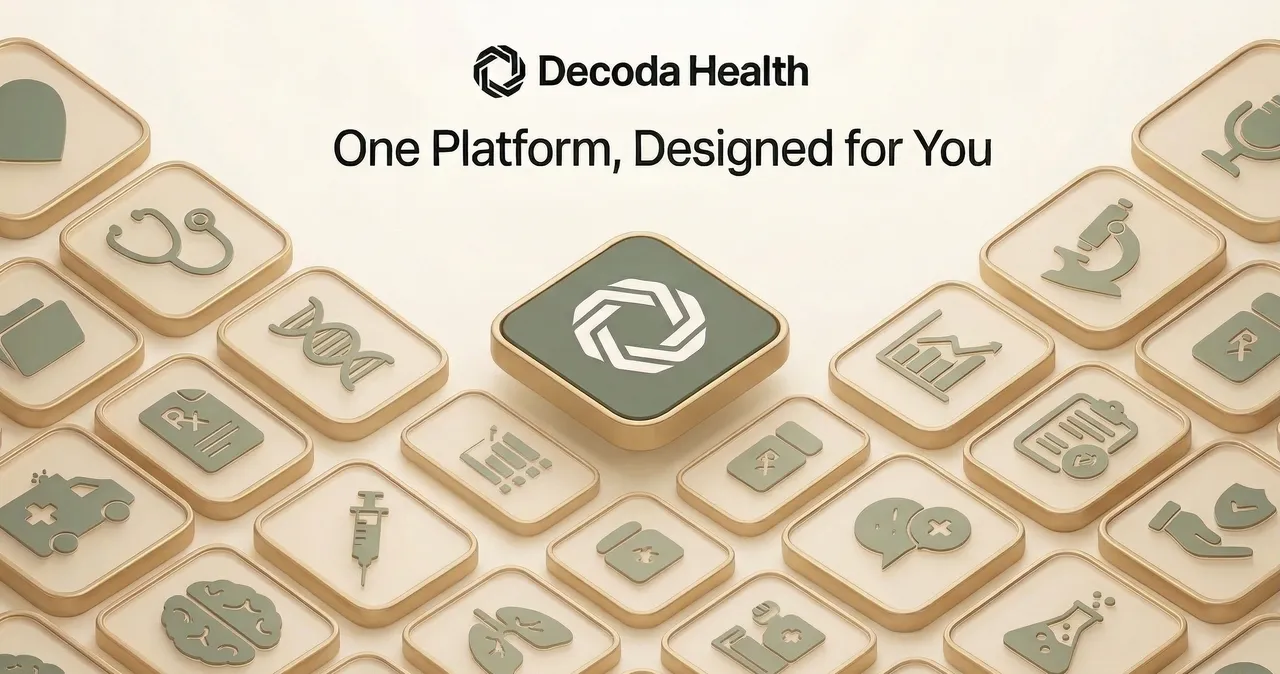 Decoda Health brand asset featured on decodahealth.com