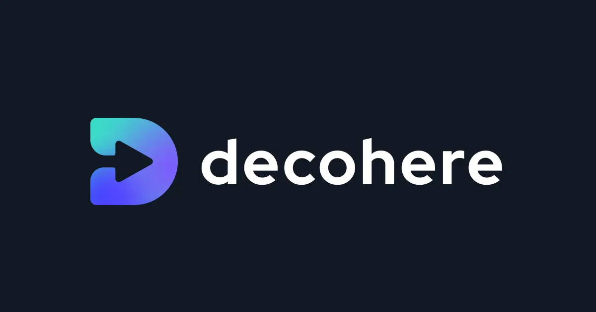 Decohere brand asset featured on decohere.ai