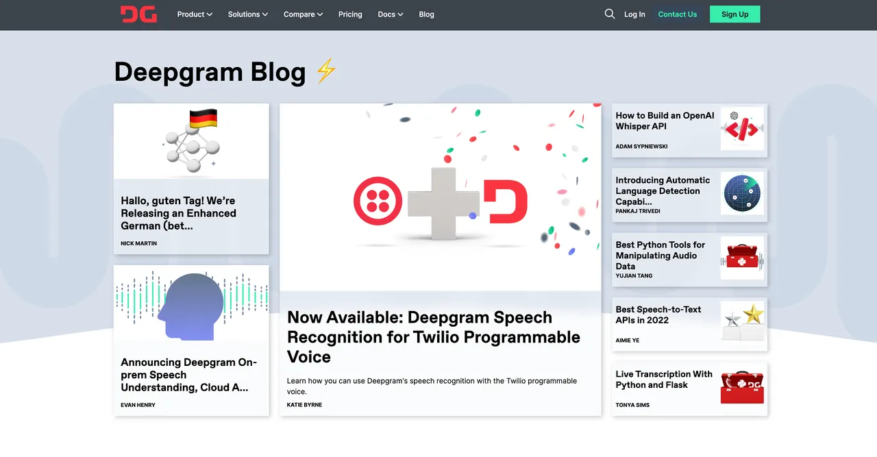 Deepgram brand asset featured on deepgram.com