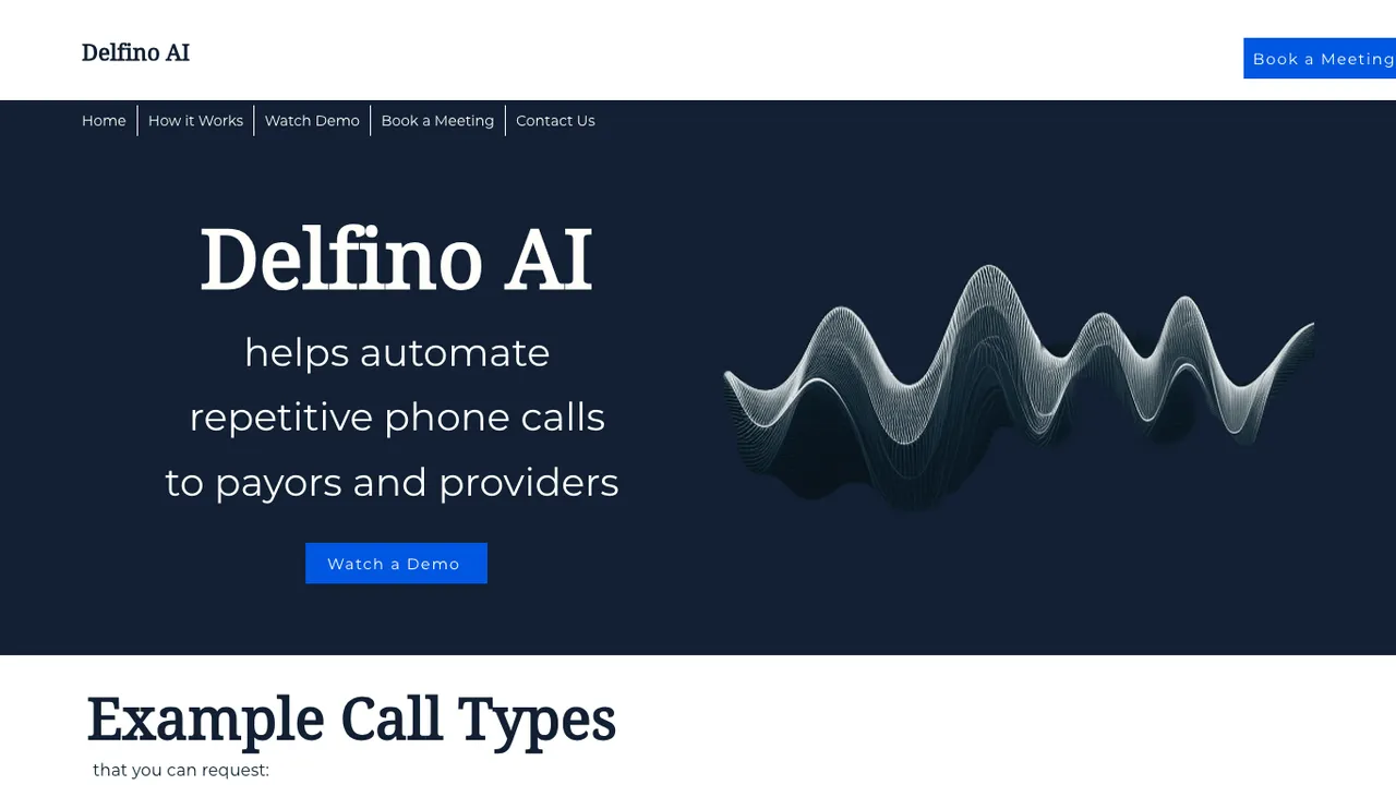 Delfino AI brand asset featured on videosdk.live