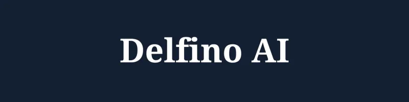 Delfino AI brand asset featured on linkedin.com