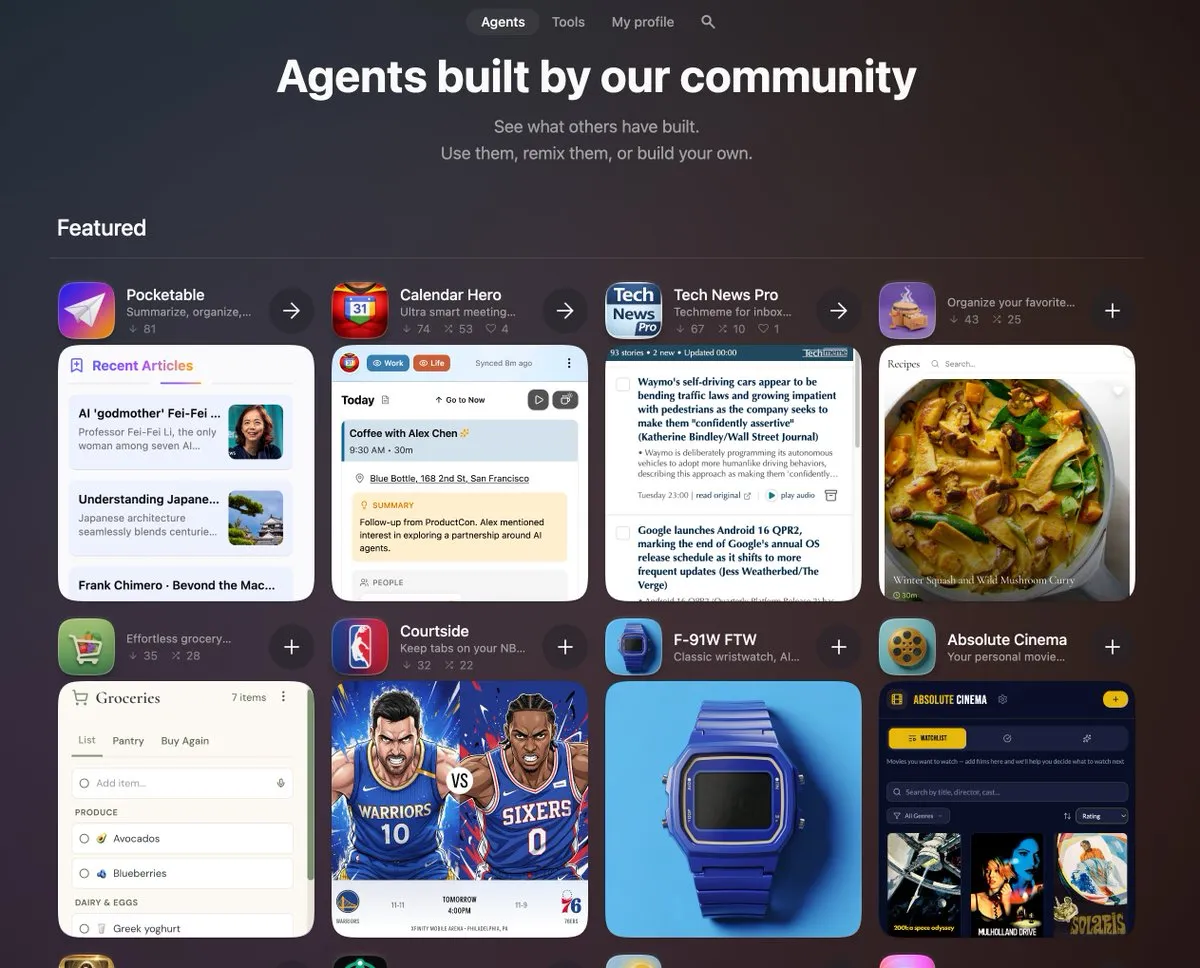 /dev/agents brand asset featured on x.com