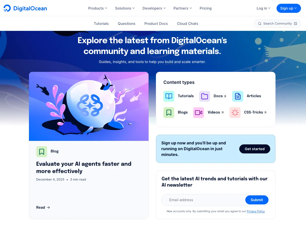 DigitalOcean brand asset featured on digitalocean.com